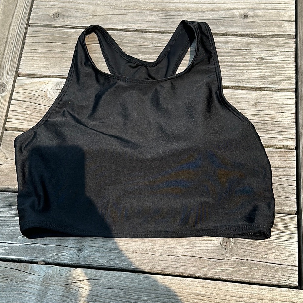 Medium bikini top- black with racer back